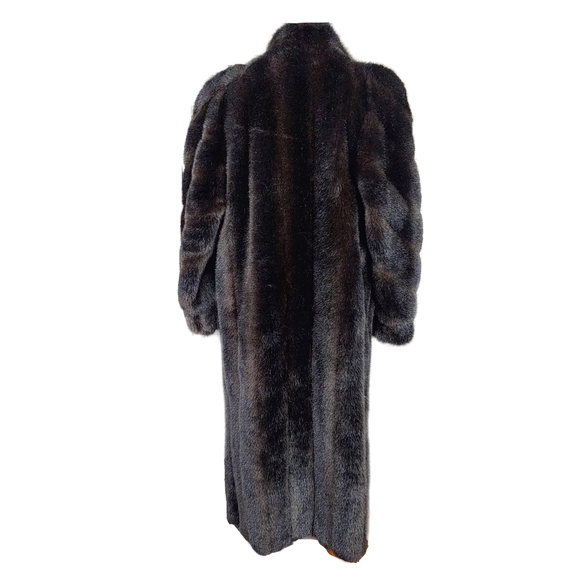 ~~SOLD~~Vtg Faux Chocolate Brown Womens M/LCoat by Signatures by Style VI Ltd - Picture 10 of 10